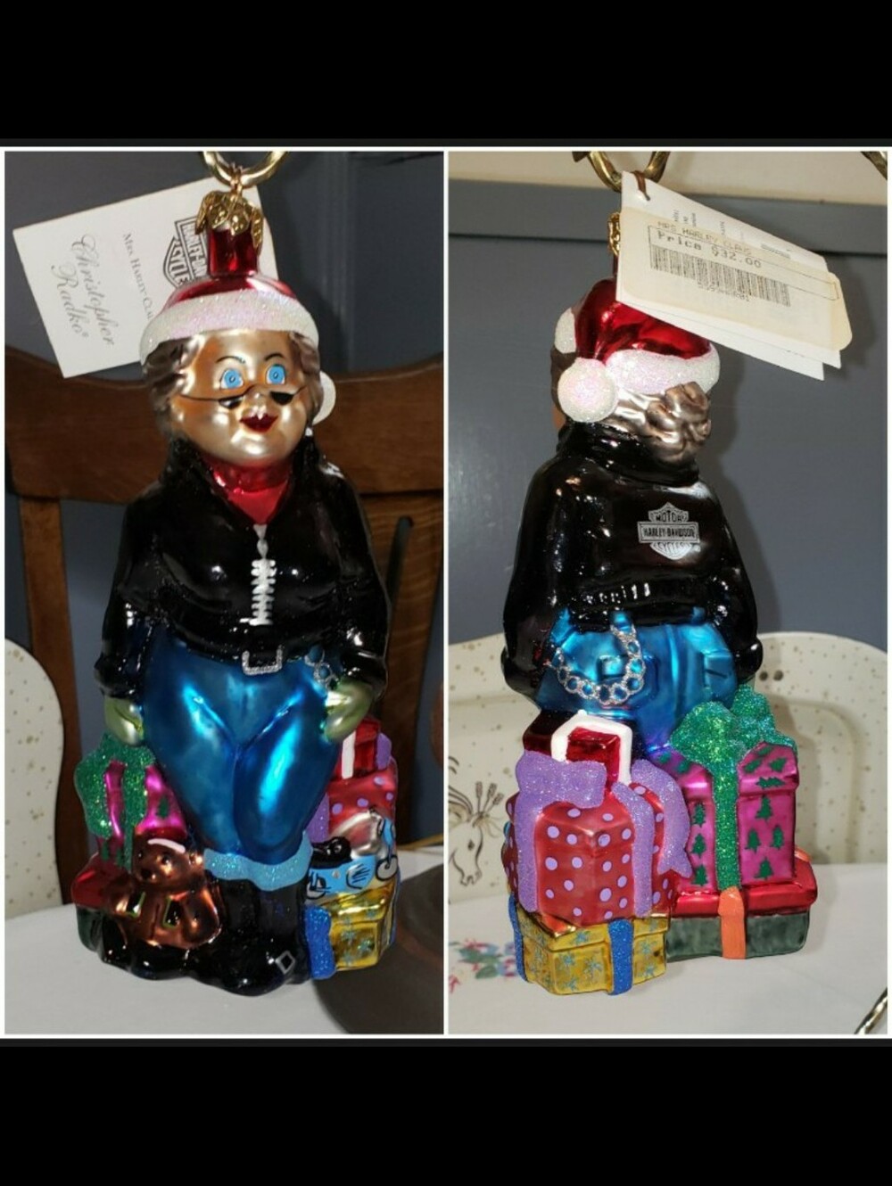 Christopher Radko Harley Davidson "Mrs. Harley Claus"